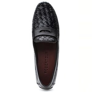 ROBERT ZUR PETRA LOAFER BLACK LEATHER men’s size 10 or women’s size 12